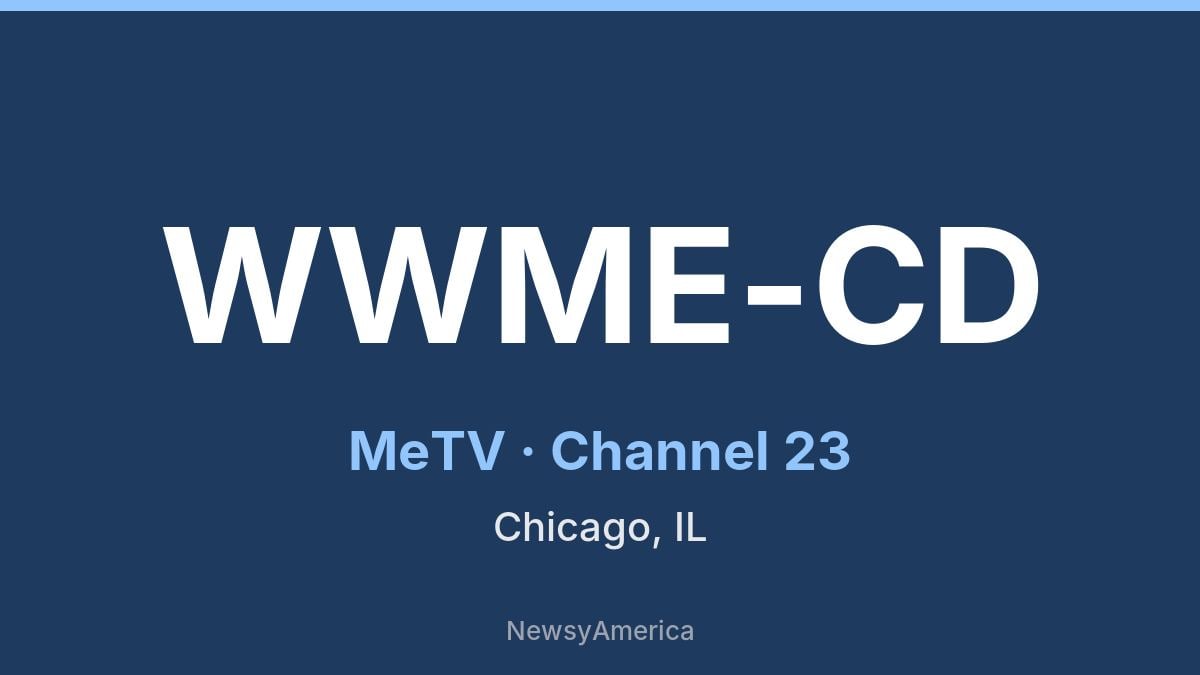 WWME-CD – MeTV 23 Chicago