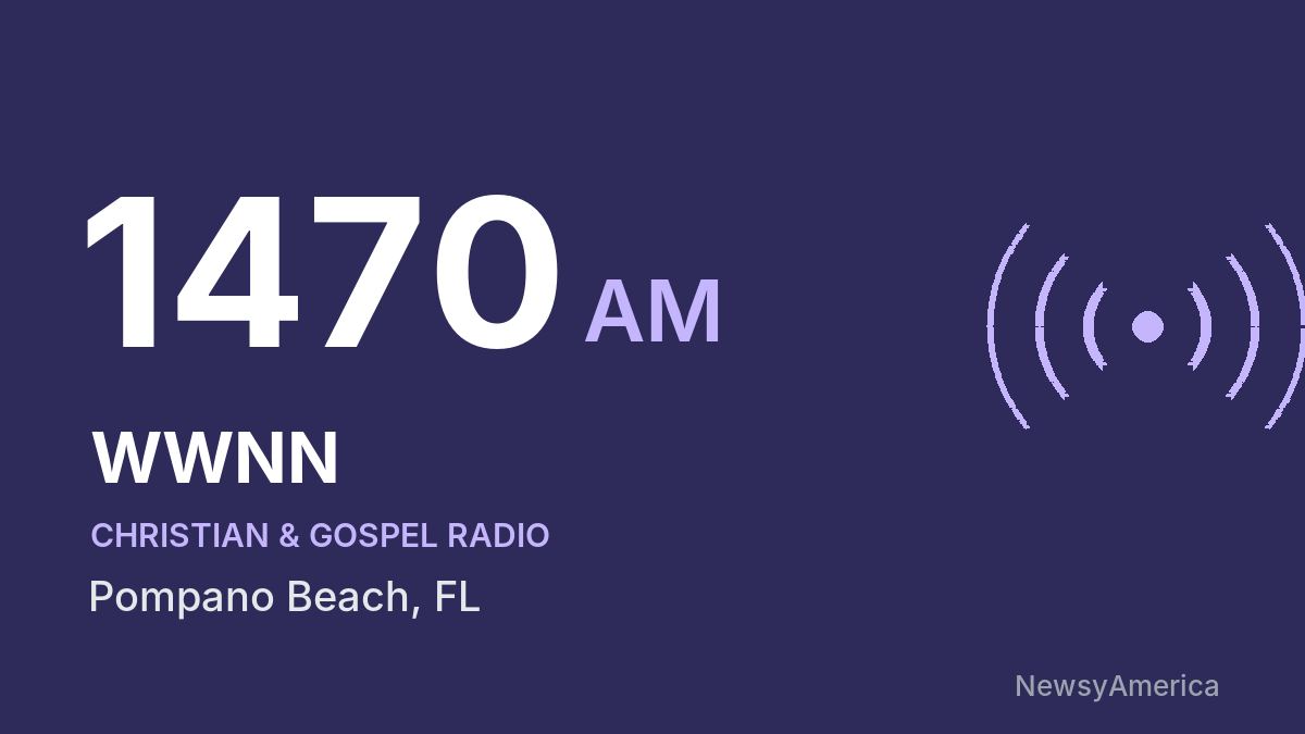 WWNN 1470 AM – Pompano Beach