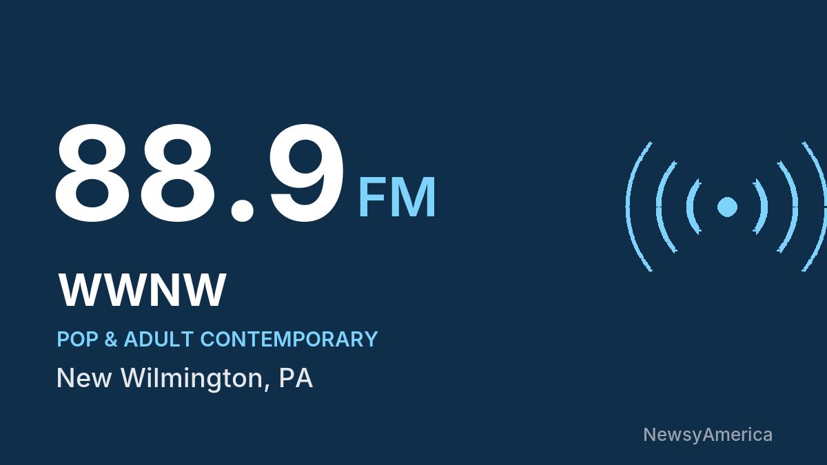 WWNW 88.9 FM – New Wilmington