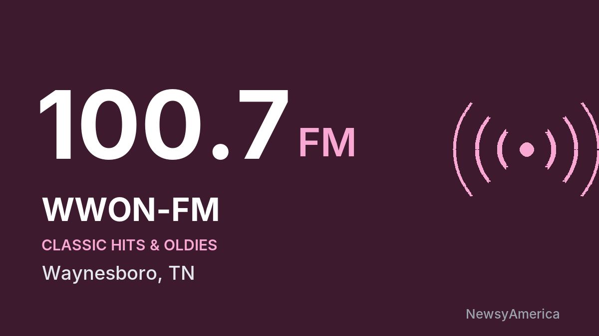 WWON-FM 100.7 FM – Waynesboro