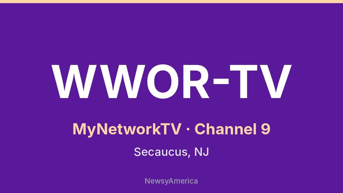 WWOR-TV – MyNetworkTV 9 New York