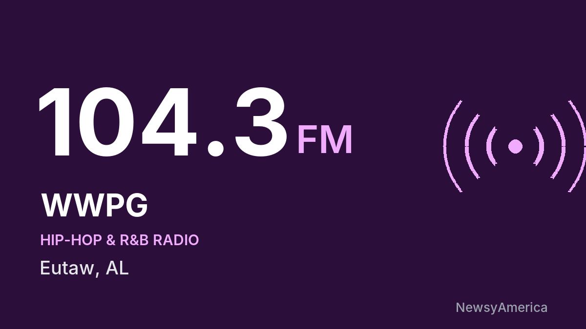 WWPG 104.3 FM – Eutaw