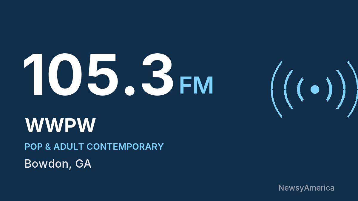 WWPW 105.3 FM – Bowdon