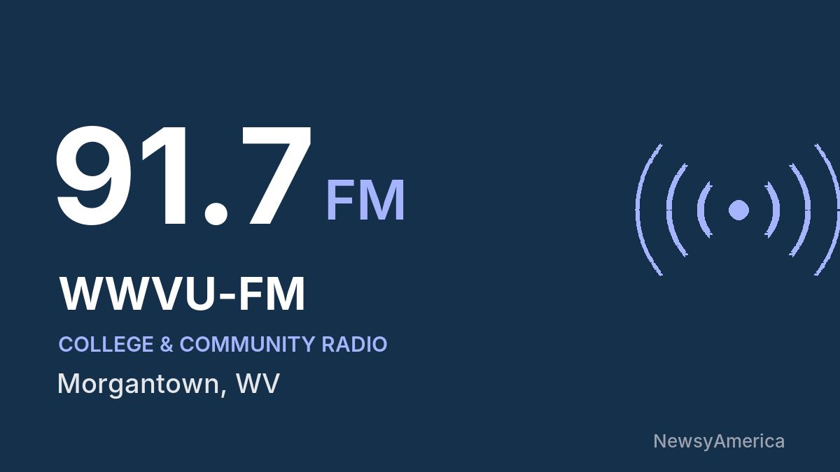 WWVU-FM 91.7 FM – Morgantown