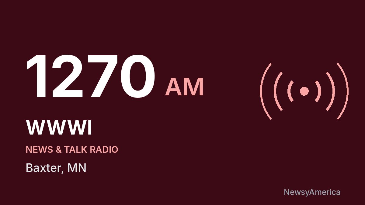 WWWI 1270 AM – Baxter