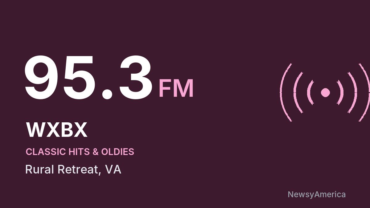 WXBX 95.3 FM – Rural Retreat