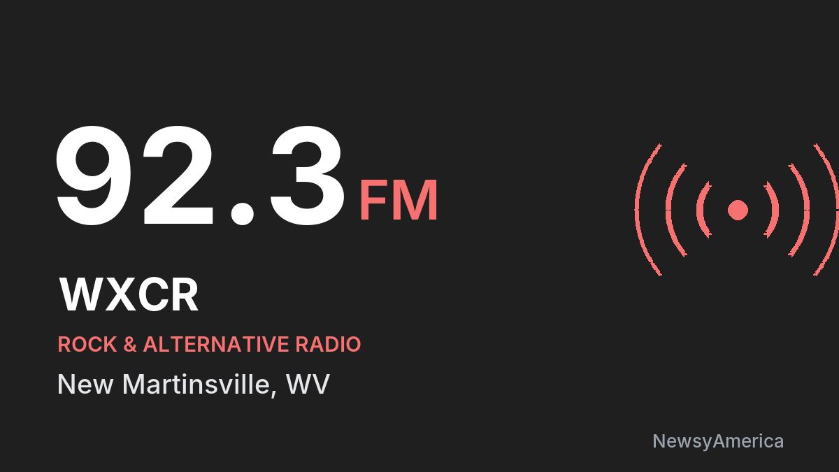 WXCR 92.3 FM – New Martinsville