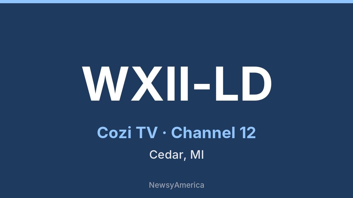 WXII-LD – Cozi TV 12 Cedar