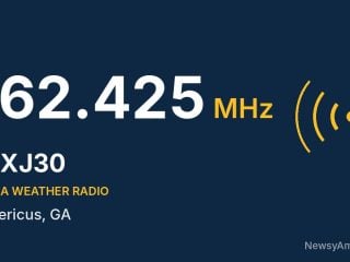 WXJ30 NOAA Weather Radio 162.425 MHz, Americus, GA