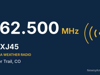 WXJ45 NOAA Weather Radio 162.500 MHz, Deer Trail, CO