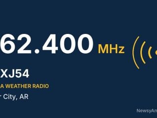 WXJ54 NOAA Weather Radio 162.400 MHz, Star City, AR