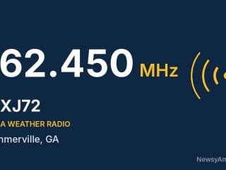 WXJ72 NOAA Weather Radio 162.450 MHz, Summerville, GA