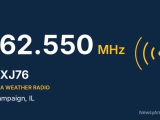 WXJ76 NOAA Weather Radio 162.550 MHz, Champaign, IL