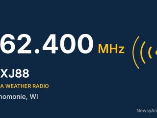 WXJ88 NOAA Weather Radio 162.400 MHz, Menomonie, WI