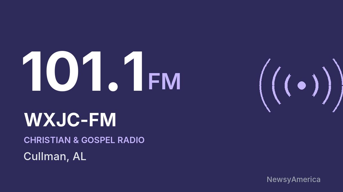 WXJC-FM 101.1 FM – Cullman