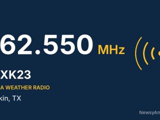 WXK23 NOAA Weather Radio 162.550 MHz, Lufkin, TX