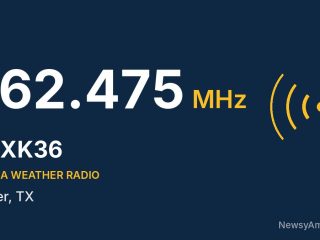 WXK36 NOAA Weather Radio 162.475 MHz, Tyler, TX