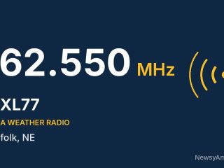 WXL77 NOAA Weather Radio 162.550 MHz, Norfolk, NE