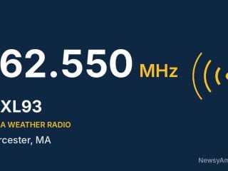 WXL93 NOAA Weather Radio 162.550 MHz, Worcester, MA