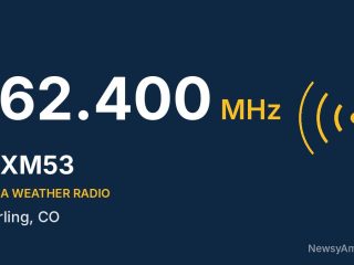 WXM53 NOAA Weather Radio 162.400 MHz, Sterling, CO