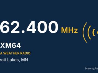 WXM64 NOAA Weather Radio 162.400 MHz, Detroit Lakes, MN