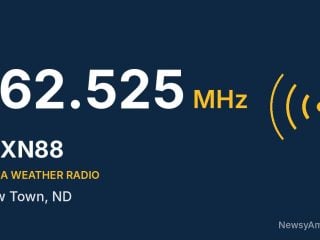 WXN88 NOAA Weather Radio 162.525 MHz, New Town, ND