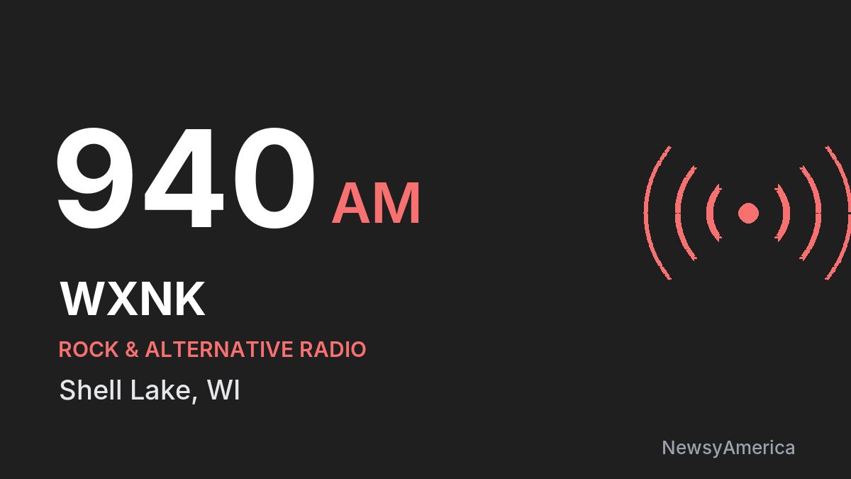WXNK 940 AM – Shell Lake