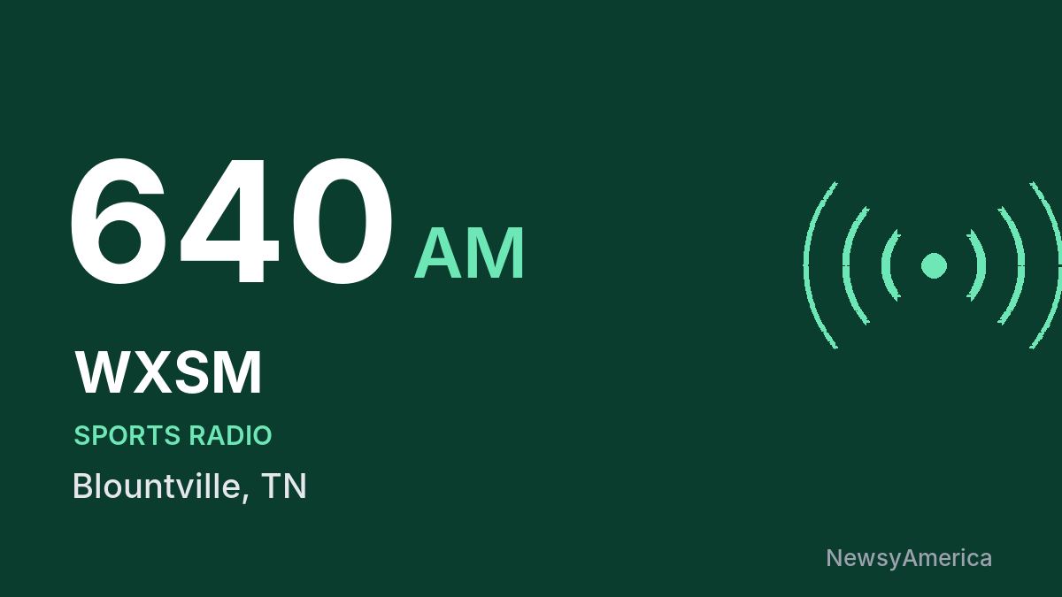 WXSM 640 AM – Blountville