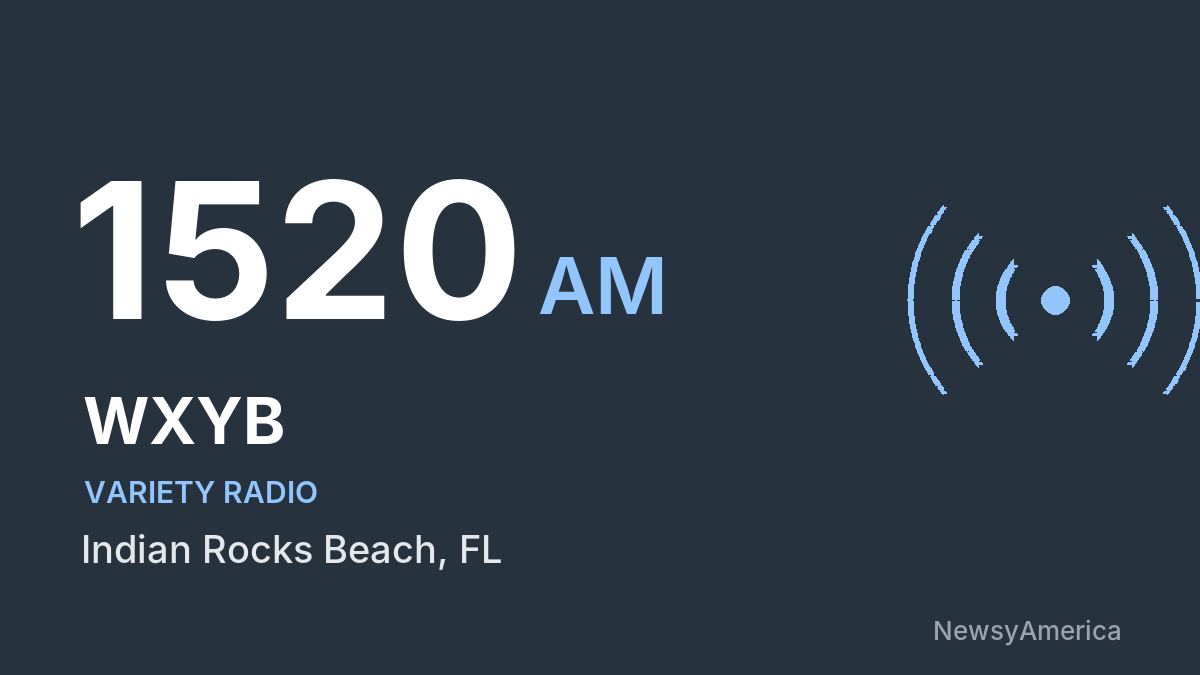 WXYB 1520 AM – Indian Rocks Beach