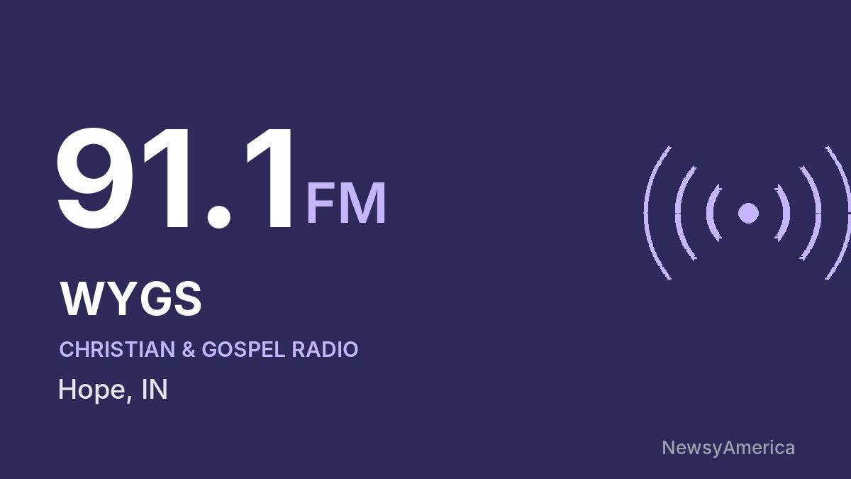 WYGS 91.1 FM – Hope