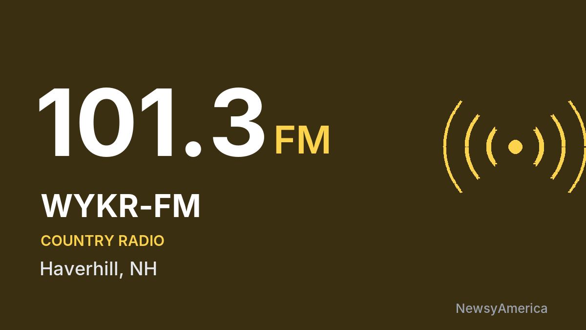 WYKR-FM 101.3 FM – Haverhill