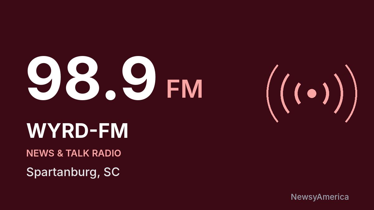 WYRD-FM 98.9 FM – Spartanburg