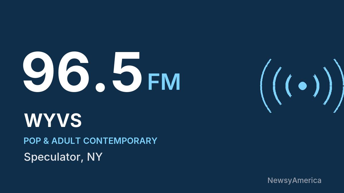 WYVS 96.5 FM – Speculator