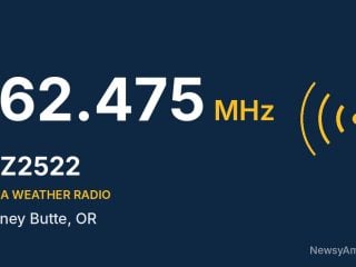 WZ2522 NOAA Weather Radio 162.475 MHz, Carney Butte, OR