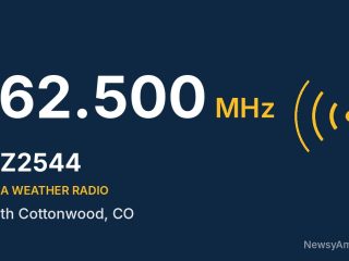 WZ2544 NOAA Weather Radio 162.500 MHz, North Cottonwood, CO