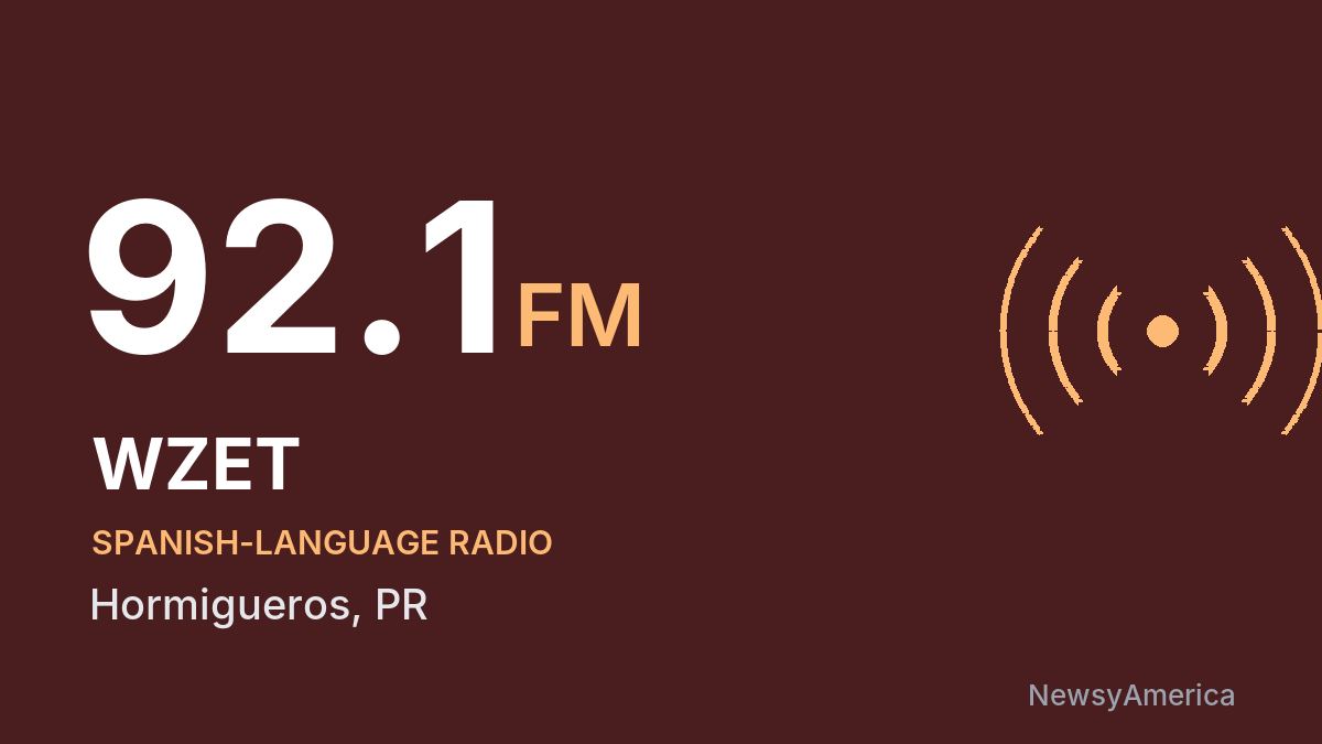 WZET 92.1 FM – Hormigueros