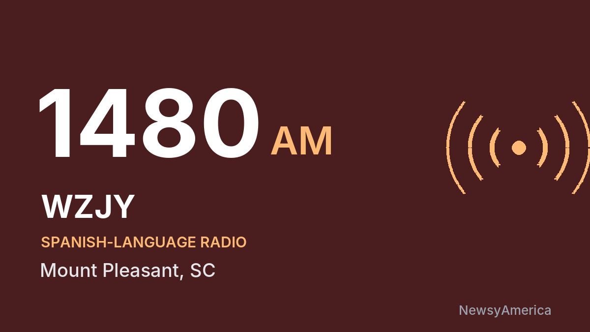 WZJY 1480 AM – Mount Pleasant