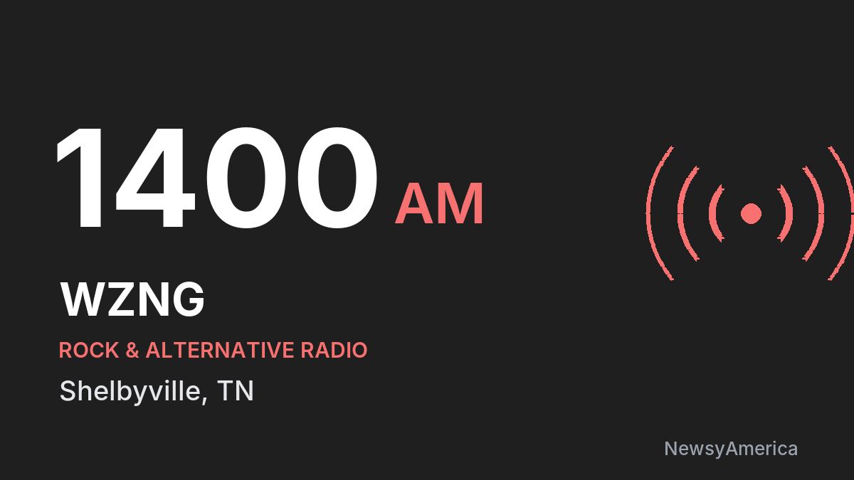 WZNG 1400 AM – Shelbyville