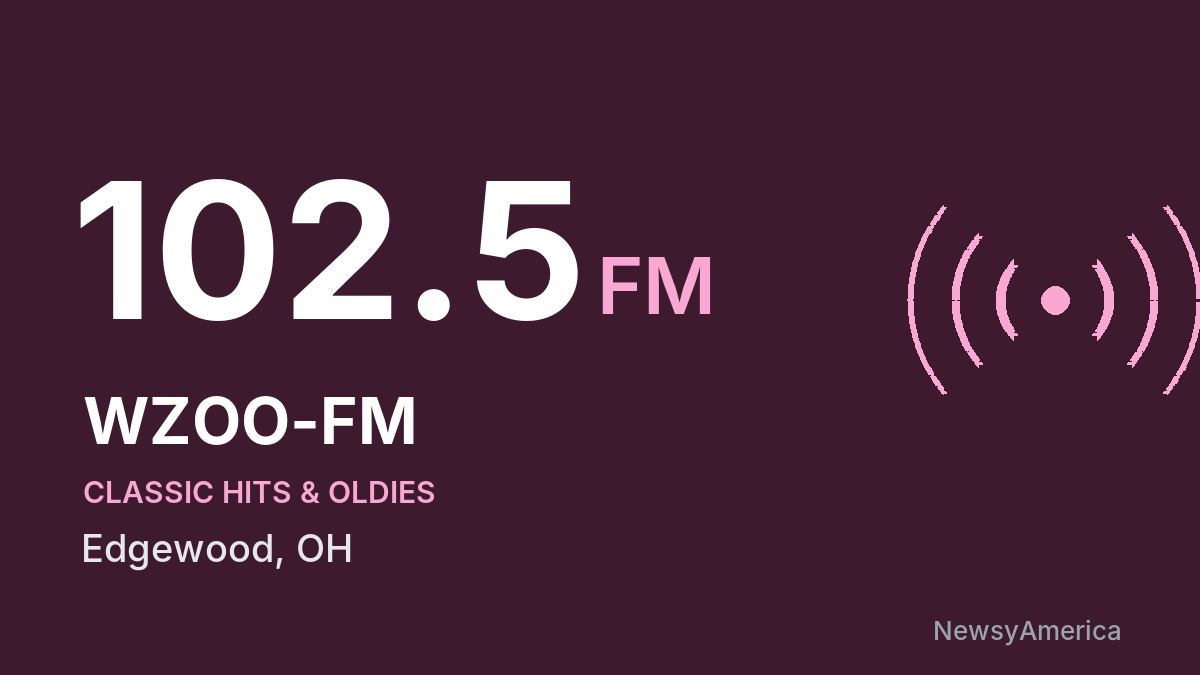 WZOO-FM 102.5 FM – Edgewood