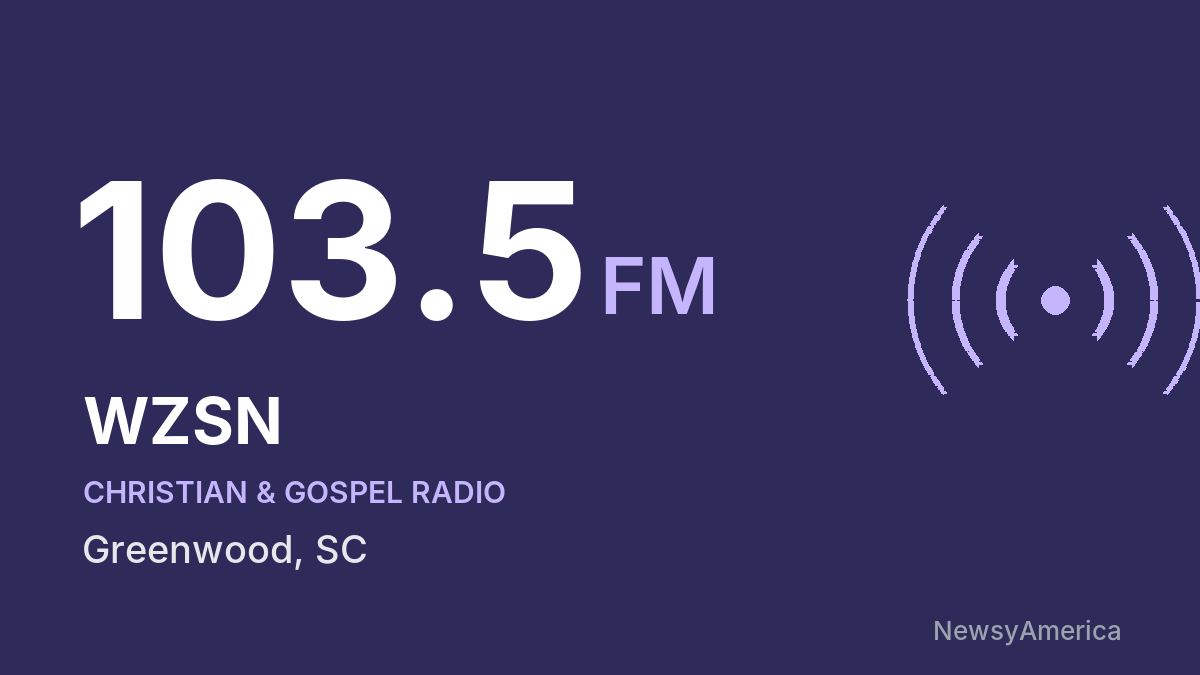 WZSN 103.5 FM – Greenwood