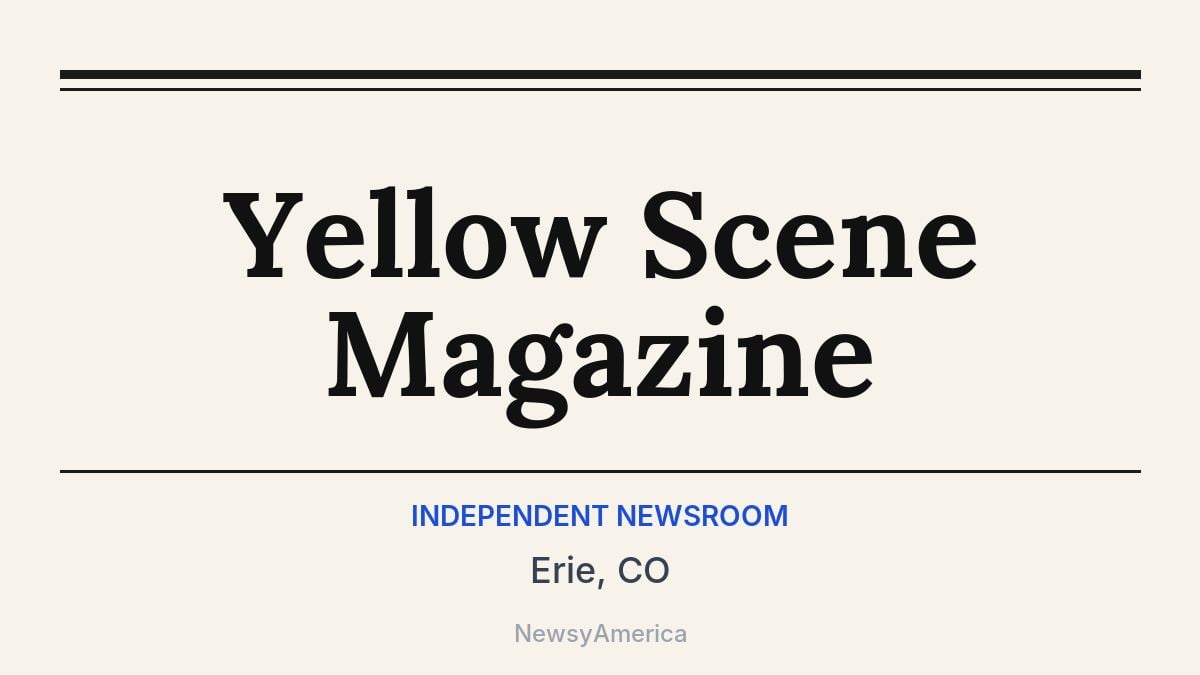 Yellow Scene Magazine – Erie, CO