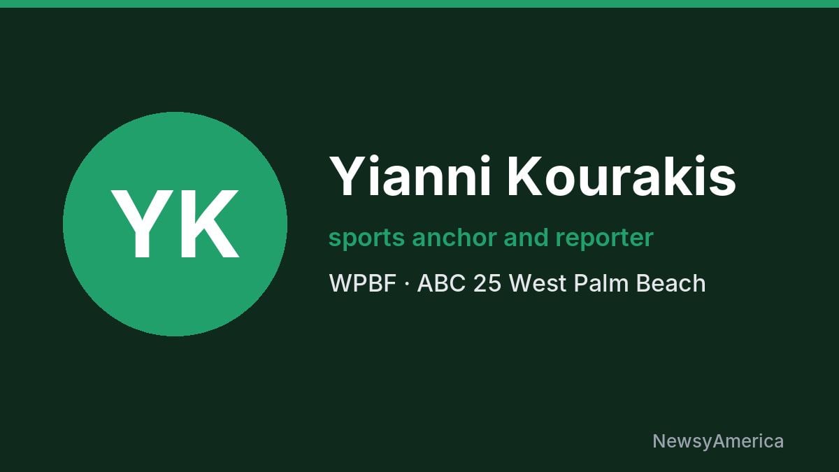 Yianni Kourakis – WPBF, West Palm Beach