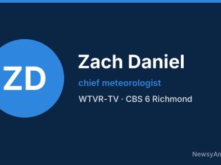 Zach Daniel, chief meteorologist, WTVR-TV
