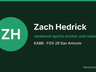 Zach Hedrick, weekend sports anchor and reporter, KABB