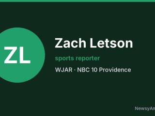 Zach Letson, sports reporter, WJAR