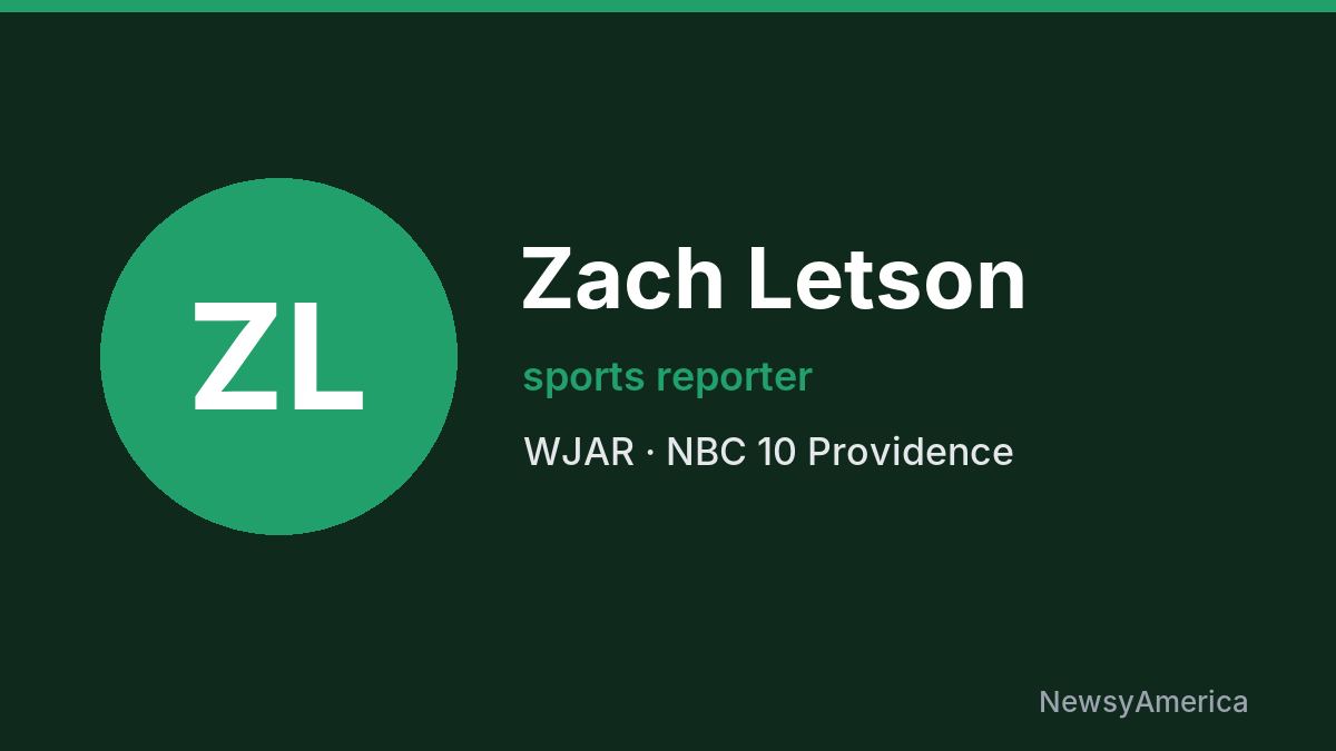 Zach Letson – WJAR, Providence