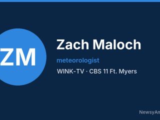 Zach Maloch, meteorologist, WINK-TV