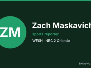 Zach Maskavich, sports reporter, WESH