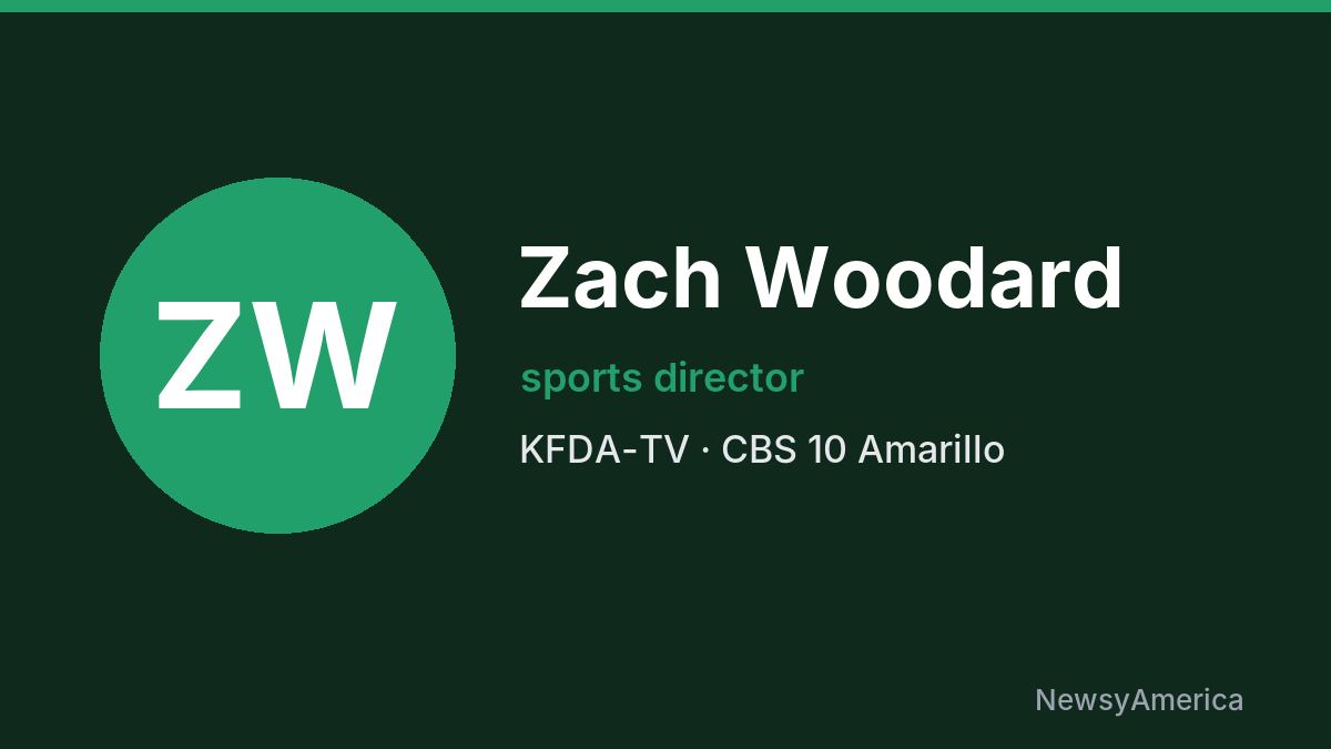 Zach Woodard – KFDA-TV, Amarillo
