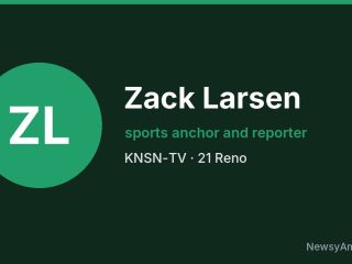 Zack Larsen, sports anchor and reporter, KNSN-TV